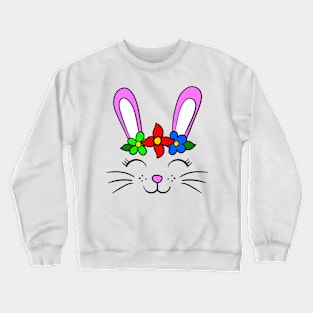 Laughing bunny face Crewneck Sweatshirt